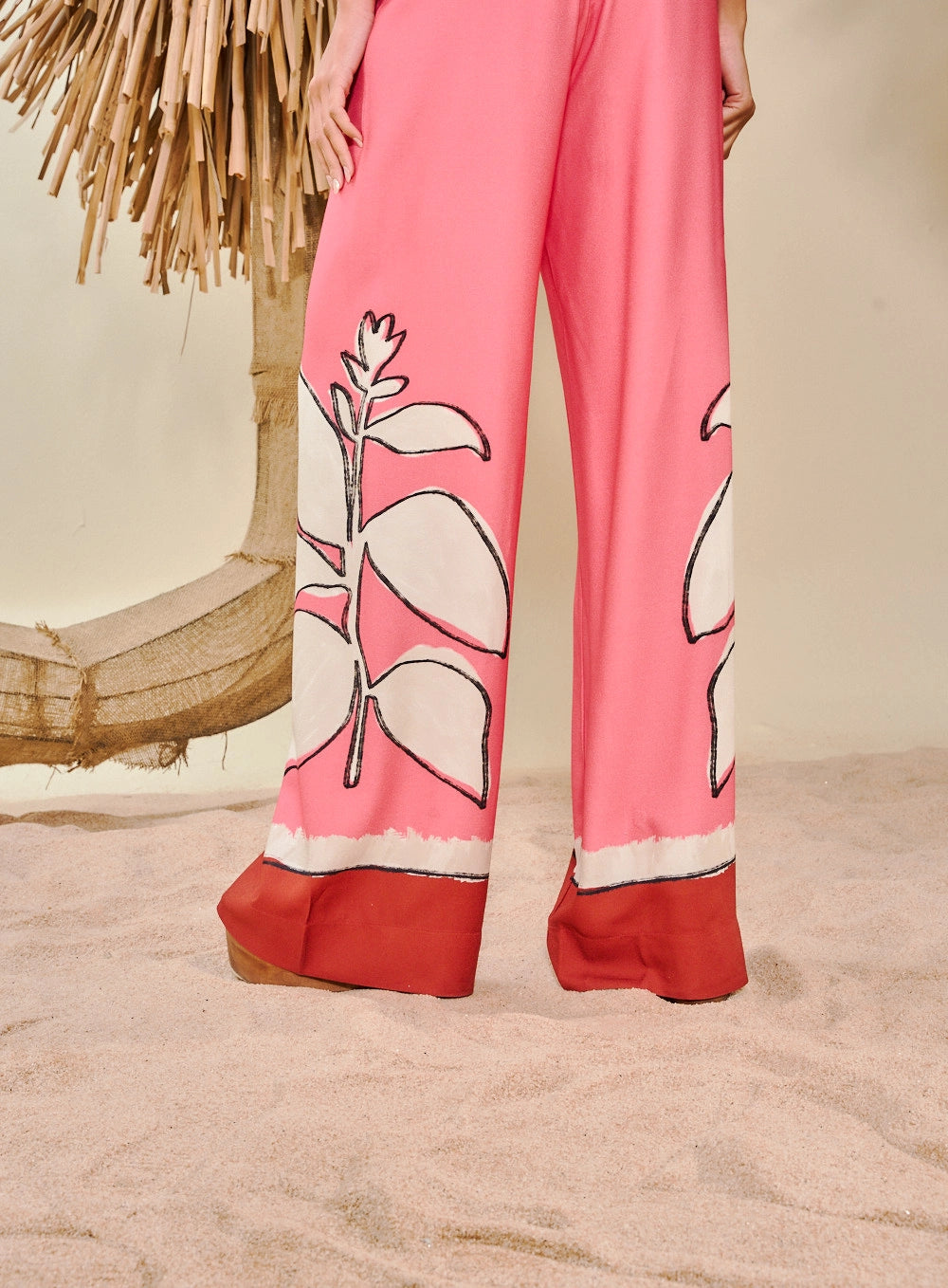 Women's Printed Wide Leg Pants