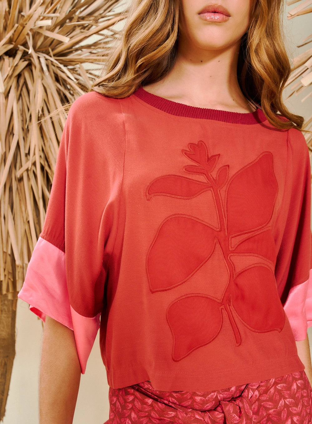 Women's Oversized Embroidered Blouse