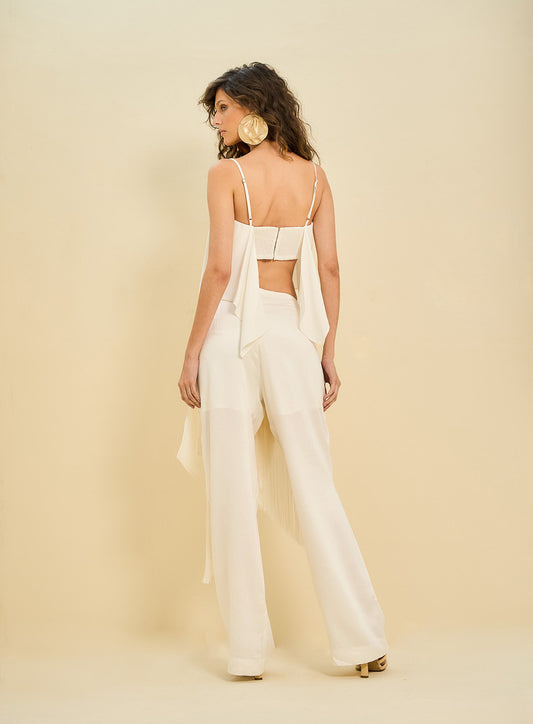 Fringed Shirt and Pants Set
