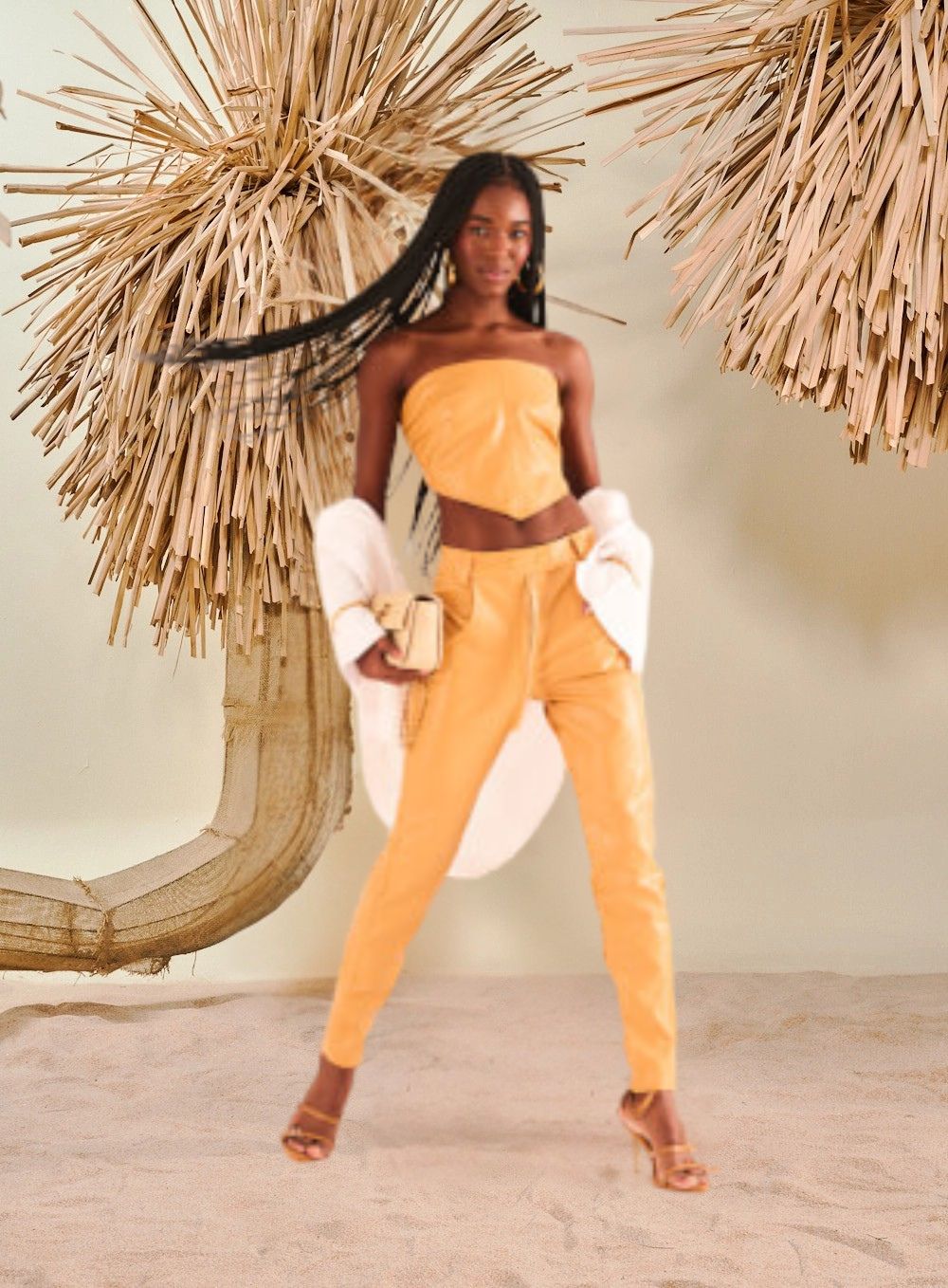 Faux Leather Corset Top