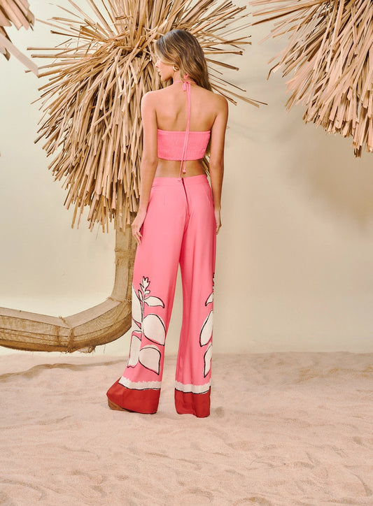 Women's Printed Wide Leg Pants