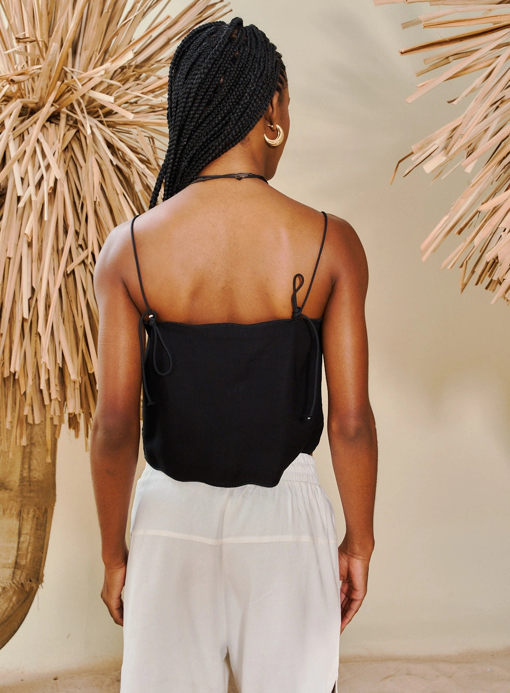 Women's Fluid Embroidered Linen Blouse