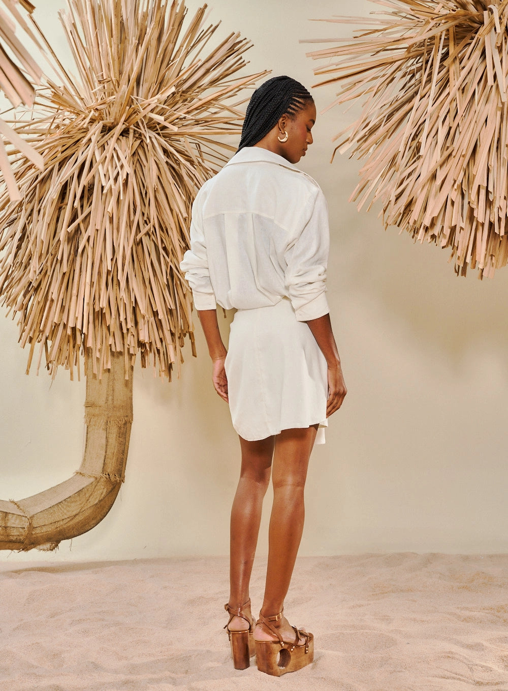 Special Chemise Dress in Embroidered Linen